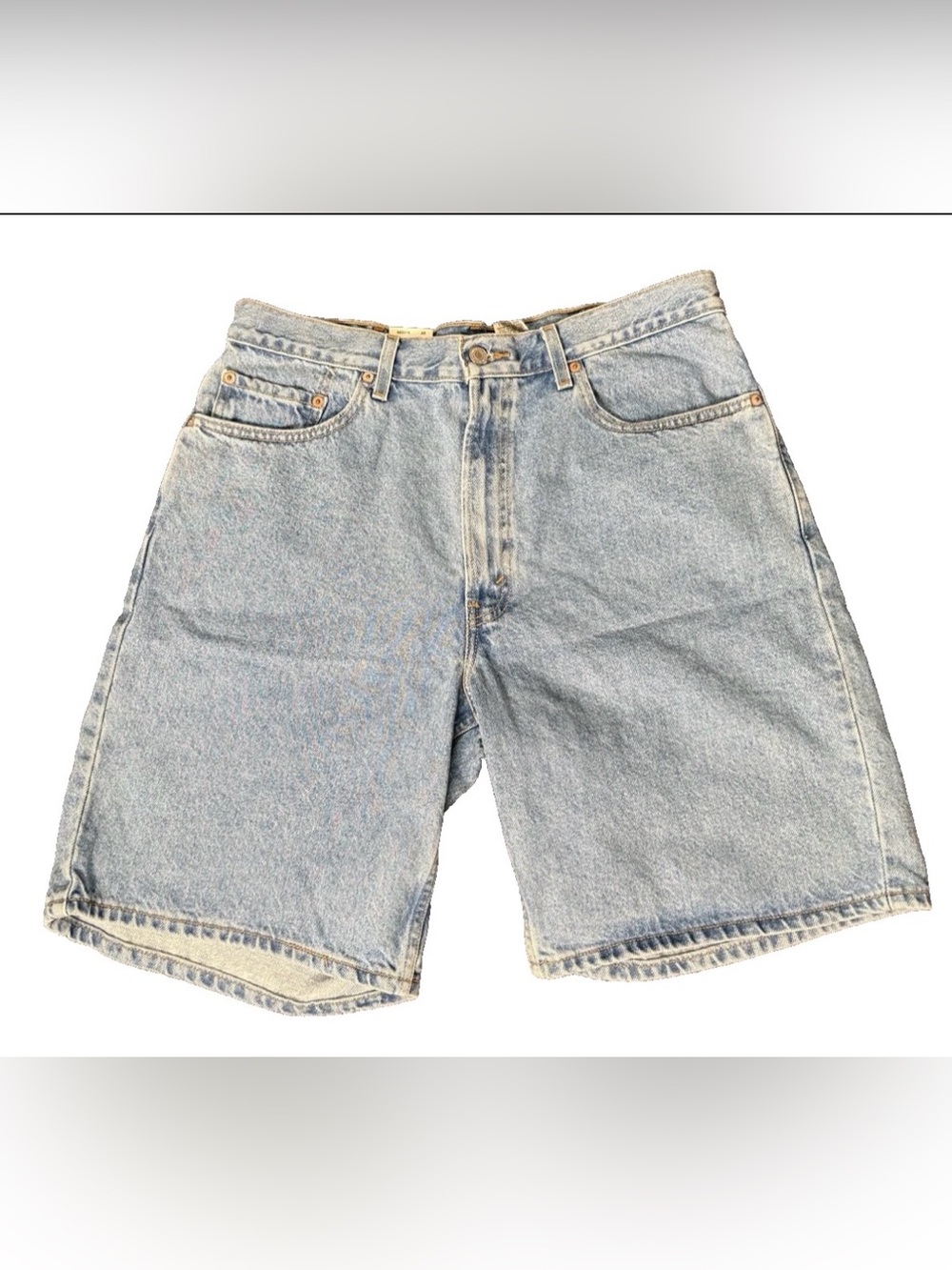 NWT Levi's 550 Relaxed Fit Men's Blue Denim Shorts 38W 100% Cotton 9" Inseam